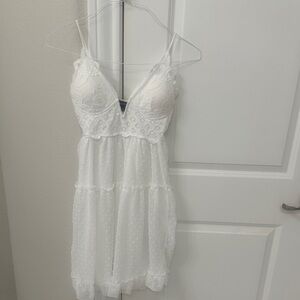 Elegant White Lace dress